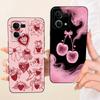 For OPPO Reno7 Reno8 4G Case Len Proective Back Cover flower Bow Soft Silicone Funda for OPPO F21 Pro Reno 7 4G Shockproof Capa