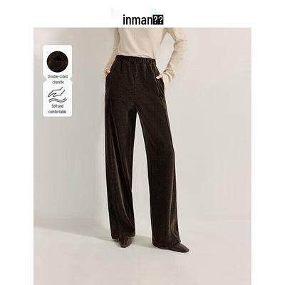 Inman Women's Double-Sided Chenille Straight-Leg Pants