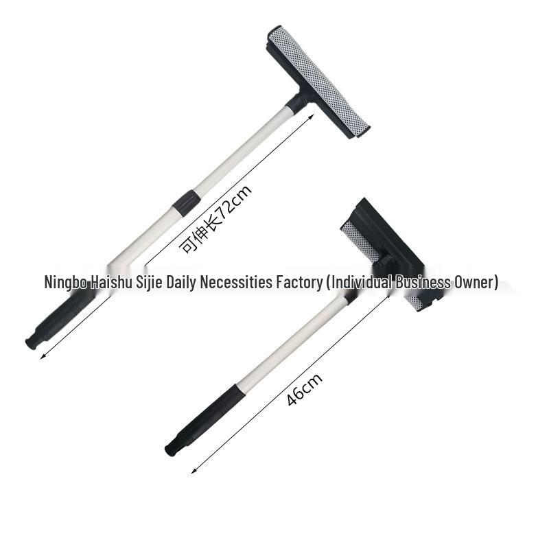 Abnehmbarer T-förmiger Fensterschaber und Antibeschlagbürste zur Autoreinigung