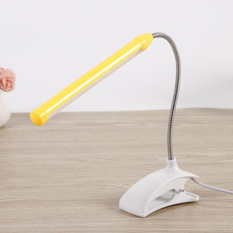1Pc Flexible USB 13 LED Light Clip-on Clamp Bed Table Study Desk Reading Lamp