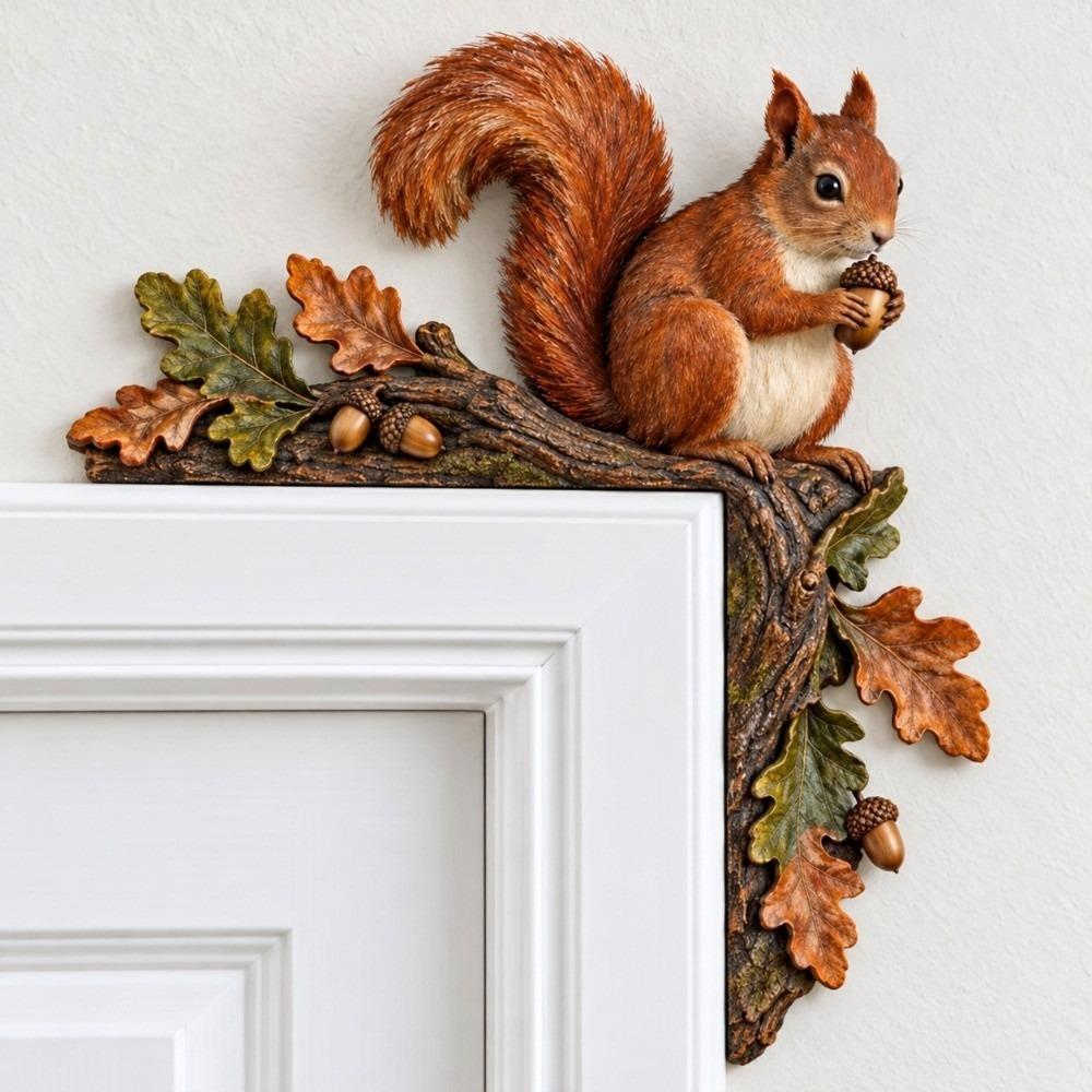 Wooden Door Topper Double-sided Printing Door Frame Decoration Animal Door Corner Decor Bar