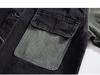 2025 Men's Plus Size Casual Denim Jacket: Trendy Patchwork, Loose Fit