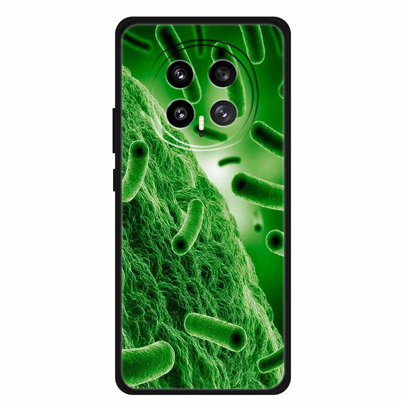 Mobile Phone Protective Case For Honor Magic8 5G Floral Painted Soft Black Silicone Back Cover For Honor Magic 8 2025 Case Funda
