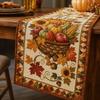 Pumpkin Print Decorative Tablecloth for Living Room Dining Table