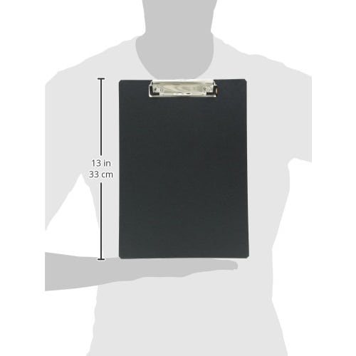 Nakabayashi Clipboard A4 E Type Binder Black QB-A401-D