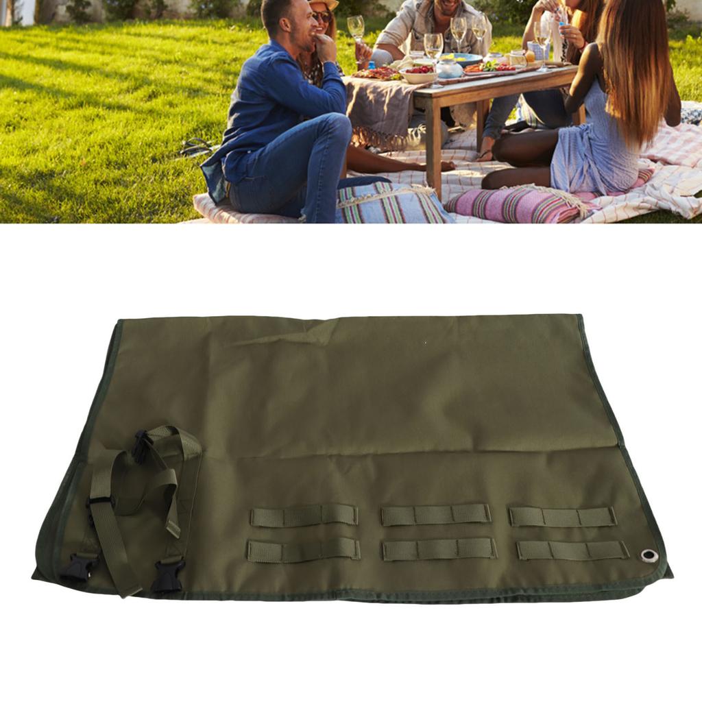 Beach Mat Portable 900D Nylon Fabric Metal Holes Soft Comfortable Picnic Blankets for Camping