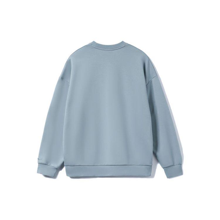 Li-Ning Training Series Logo Round Neck Pullover Long Sleeve Sweatshirt Unisex sweatshirt William-Blue AWDRB76-5