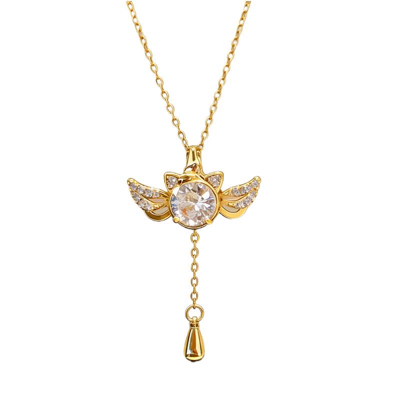Dream Unicorn Necklace with Wings and Tassel Pendant – High-End Korean Japanese Design