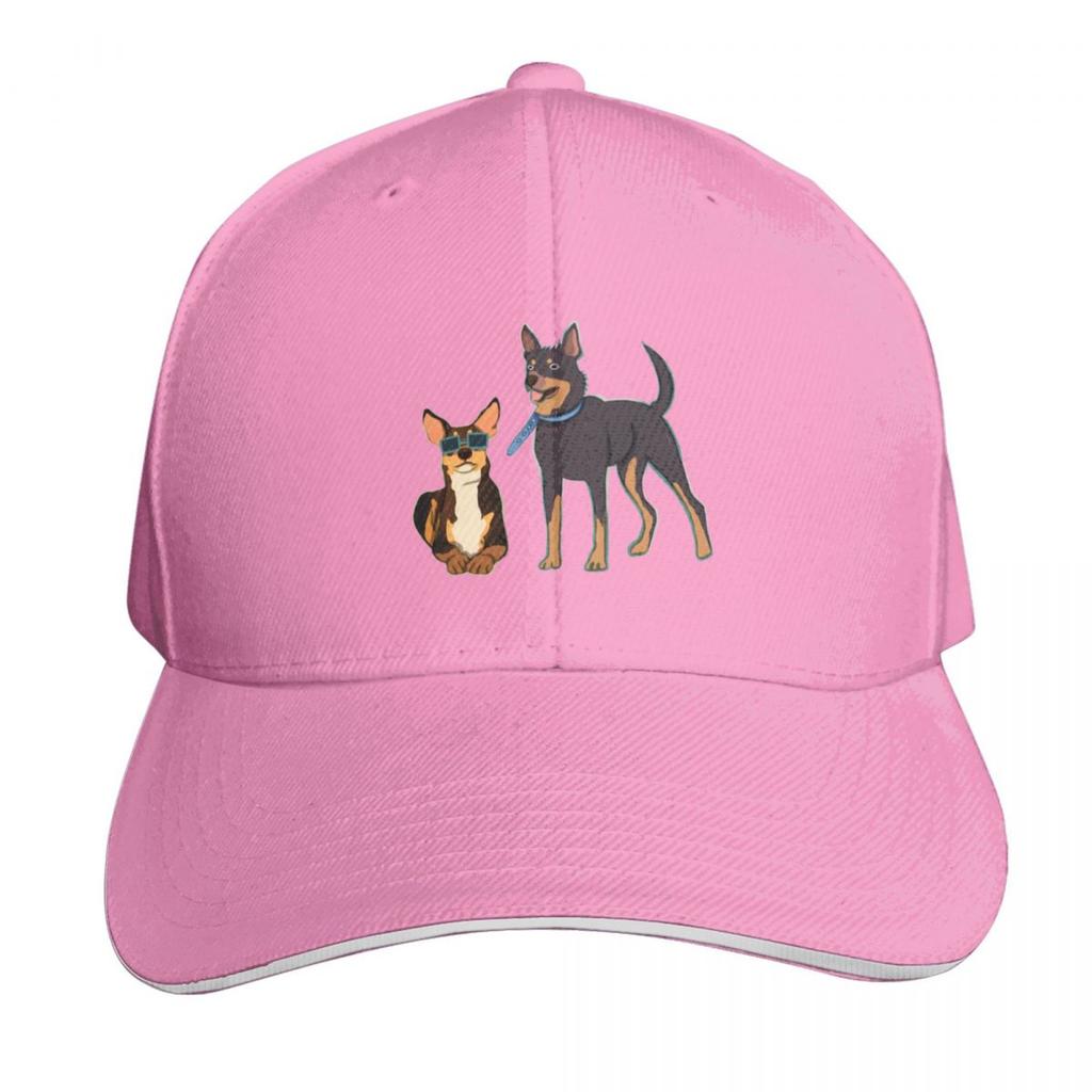 Australian Kelpie Cute Tan and Black Dog Illustration Pattern Baseball Cap sun hat fishing caps Unisex Womens Beach Visor Unisexs