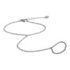 Yhpup Trendy Stainless Steel Zircon Beads Back of Hand Chain Finger Bracelet Fashion Chic Sexy Jewelry Waterproof Wholesale Gift