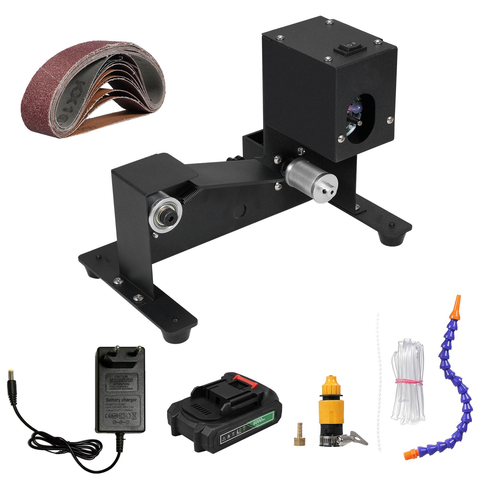 

Ленточная шлифовальная машина для влажной и сухой уборки, 250 Вт, мини-ленточная шлифовальная машина, электрическая настольная шлифовальная машина, шлифовальный станок с постоянной скоростью чёрный