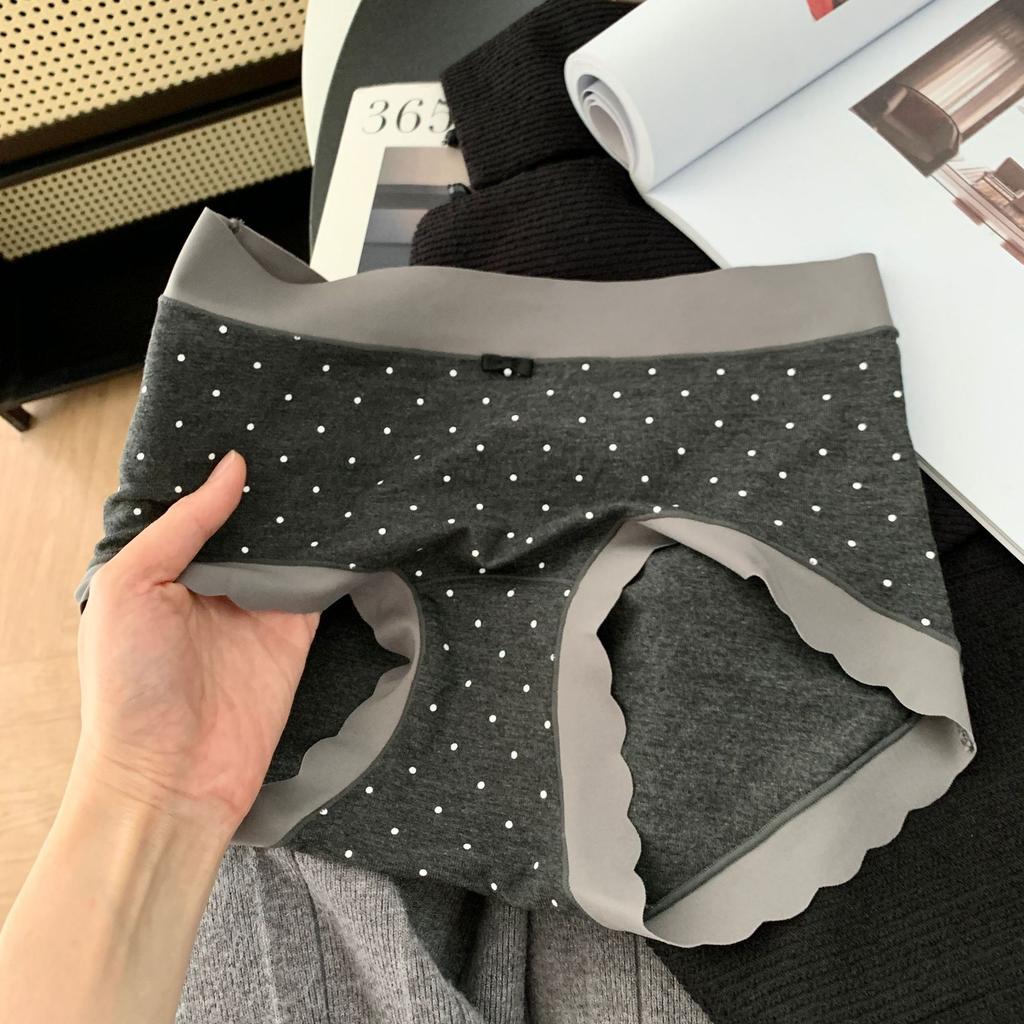Ladies Summer Lovely Polka Dot High Spring Breathable Crotch Waist Triangle Briefs