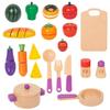 Wooden Toy Cuisine Set with Cookware Colorful Collection