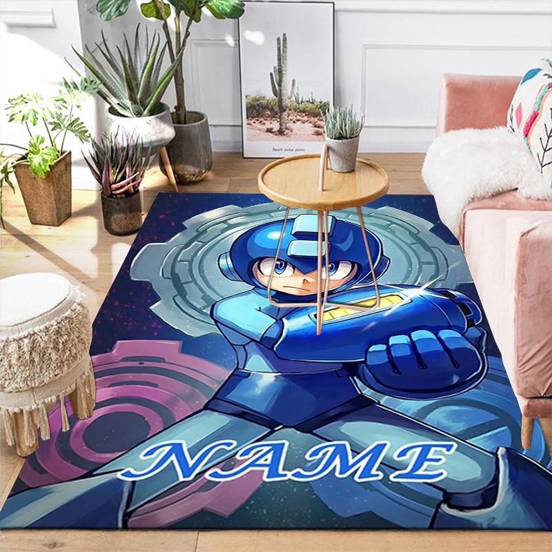 Custom 1Pc Mega Man Adventure Rug Office Carpet Indoor Outdoor Entrance Doormat Nonslip Soft And Comfortable Living Room D2915183