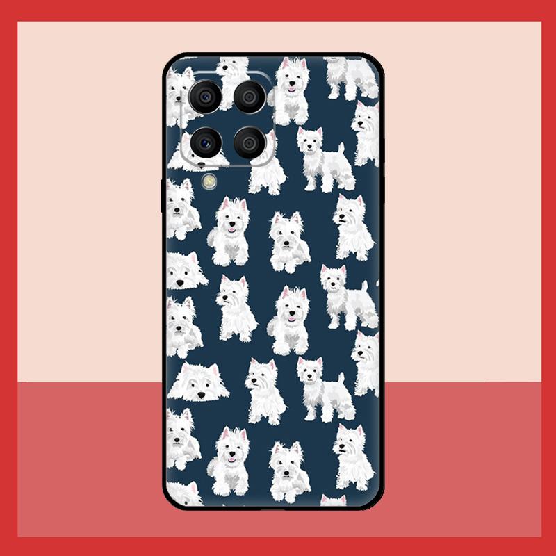 West Highland Terrier Westie Hülle Für Samsung Galaxy M12 M52 M06 M16 M36 M56 M33 M15 M55 M31 M13 M14 M53 M32 M35 M34 M54