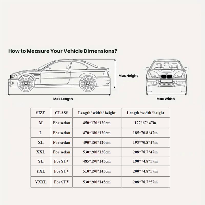 Universelle Autoabdeckung Oxford-Stoff Vollfahrzeugschutz Ganzjahres-Sonnenschutz Sonnenschutz Regendicht Wasserdicht für Autos