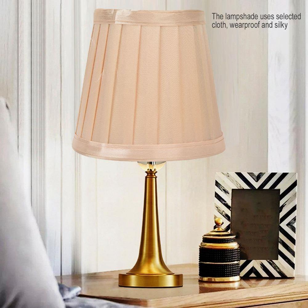 

2PCS Fabric Small Lamp Shades Lightweight Modern Simple Lampshade Clip On Lampshade Living Room бежевий