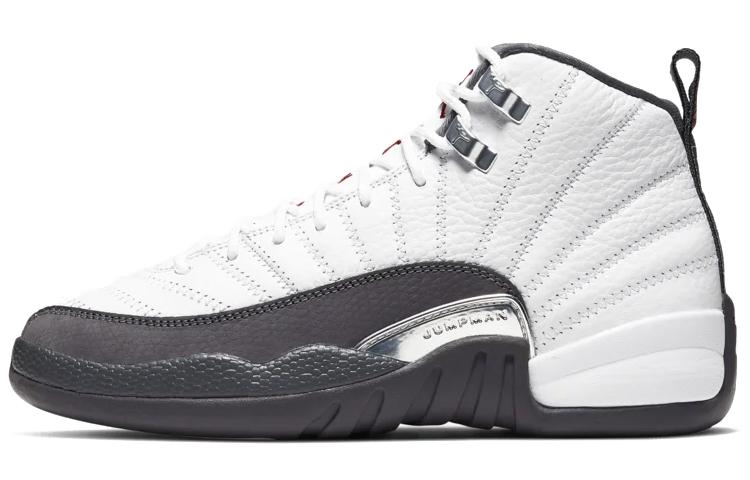Air Jordan 12 Retro Белый Темно-серый GS 153265-160 36