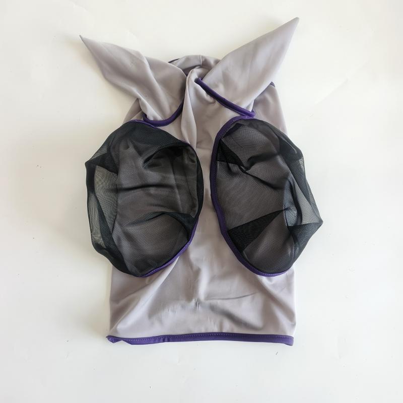 Professional Comfortable Quick Dry Horse Fly Mask Breathable Adjustable Horse Face Cover Outdoor Headgear Easy To Use