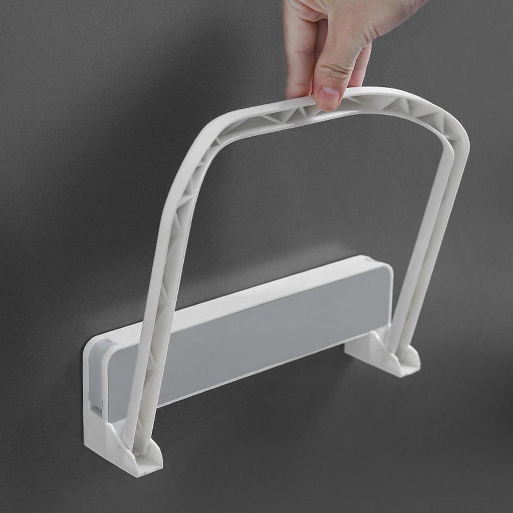 Badezimmer Waschbecken Lagerregal Bohrerfrei Grau Platzsparend Hohe Tragkraft Kunststoff Wand