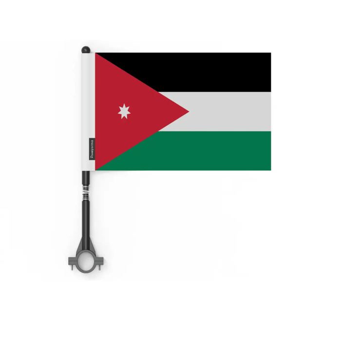 Drapeau - Multicolore - Vélo Jordanie - 10 pièces - 14 x 21 cm - Polyester