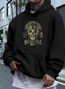 Lingmo Yun Casual Hoodie Sweatshirt - Vibrant Blue Motorcycle Legend Graphic Print