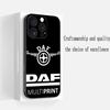 D-dafs Logo Car Logo Fashion Pattern Phone Case For iPhone 17 16 E 15 14 13 12 Plus Mini Pro Max Soft Black Shockproof Cover