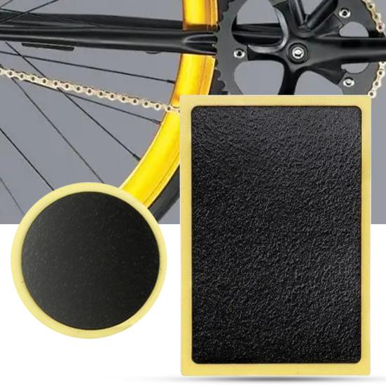 6Pcs Bike Tire Patches No-glue Quick Drying Smooth Surface Rubber Strong Adhesive Tyre