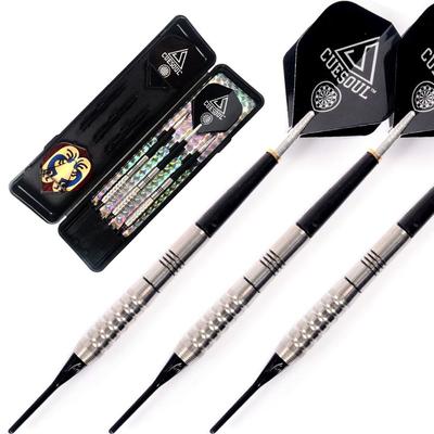 Cuesoul Tungsten Soft Tip Darts - 16.17g Precision Barrels (85% Tungsten)