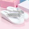 2026 Summer Fashionable Versatile Beach Slippers Women'S Elegant Minimalist Flip Flops Casual Comfortable Wedges Women Sandals