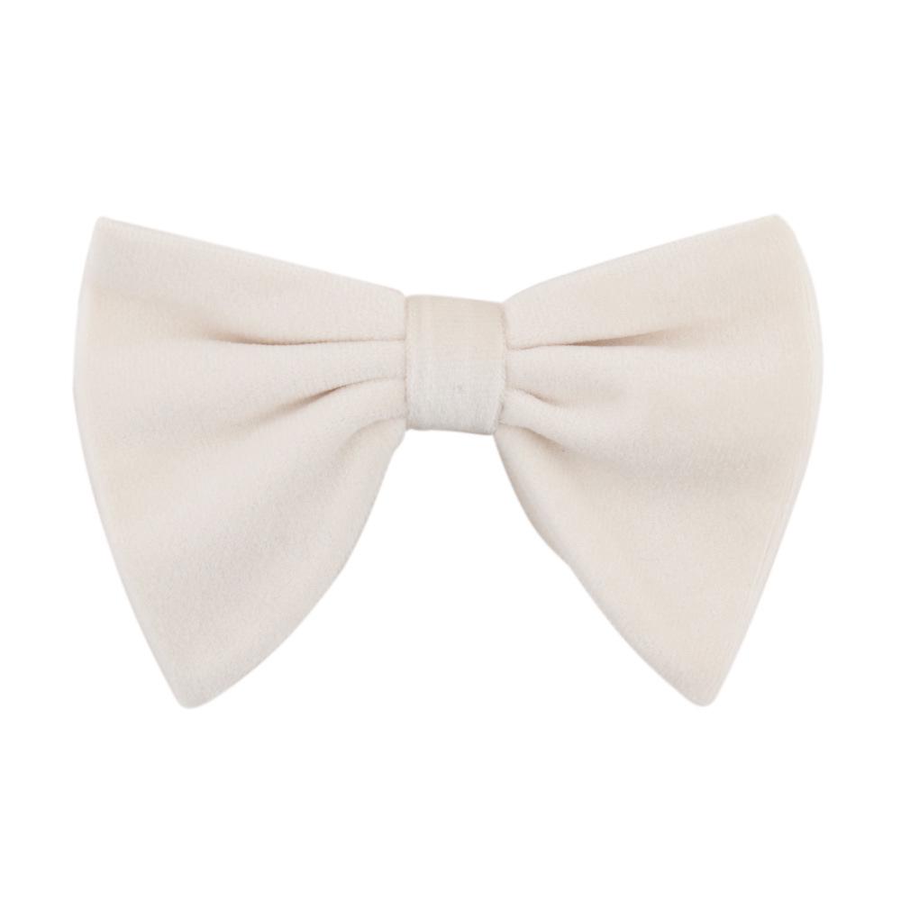 Men's Large Velvet Pre-tied Swallowtail Wingtip Bow Tie - Retro Tuxedo Design