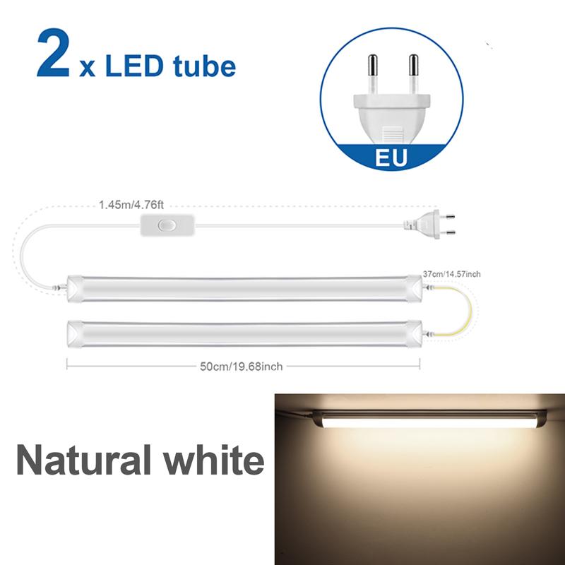 

25 Вт светодиодный светильник для магазина 50 см 1,64 фута T8 светодиодная трубка соединяемая алюминиевая лампа для учебы гаража верстака складского шкафа освещения