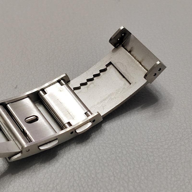 316L Stainless Steel Solid Buckle 18mm 20mm 22mm for Seiko Clasp Double Lock Folding Button Diver Buckle Metal Watch Accessories