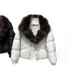 Winter New Natural Fox Big Fur Collar Down Jacket Women's Short Thickened Warm Loose White Duck Down Jacket