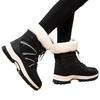 Women's Winter Mid-Calf Velvet Warm Snow Boots for Skiing, Mountaineering, and Outdoor Travel