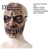Adult Scary Party Mask Halloween Horror Mask, Creepy Latex Adjustable Strap Fancy Realistic for Cosplay Costume Haunted House Prop Stitched Mouth