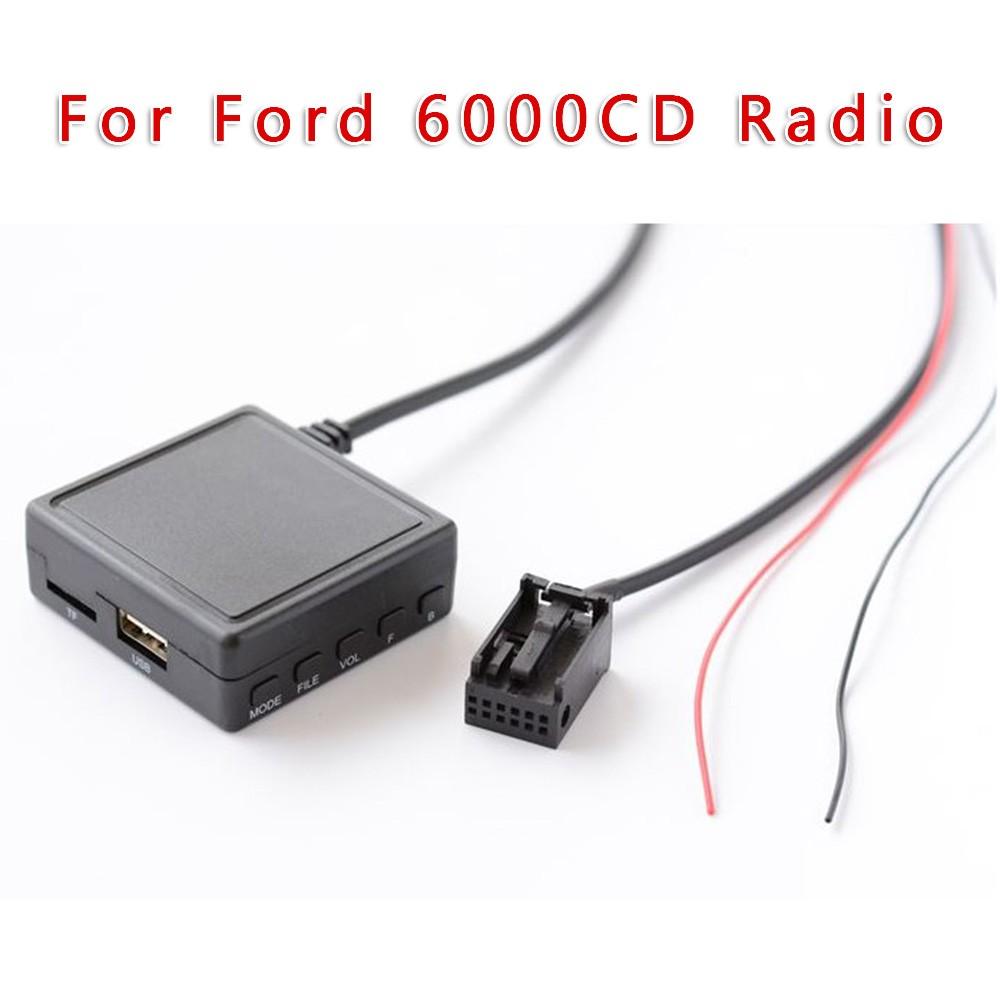 

Car AUX USB Audio Adapter Cable W/ Mic For Ford 6000CD Radio Replaces