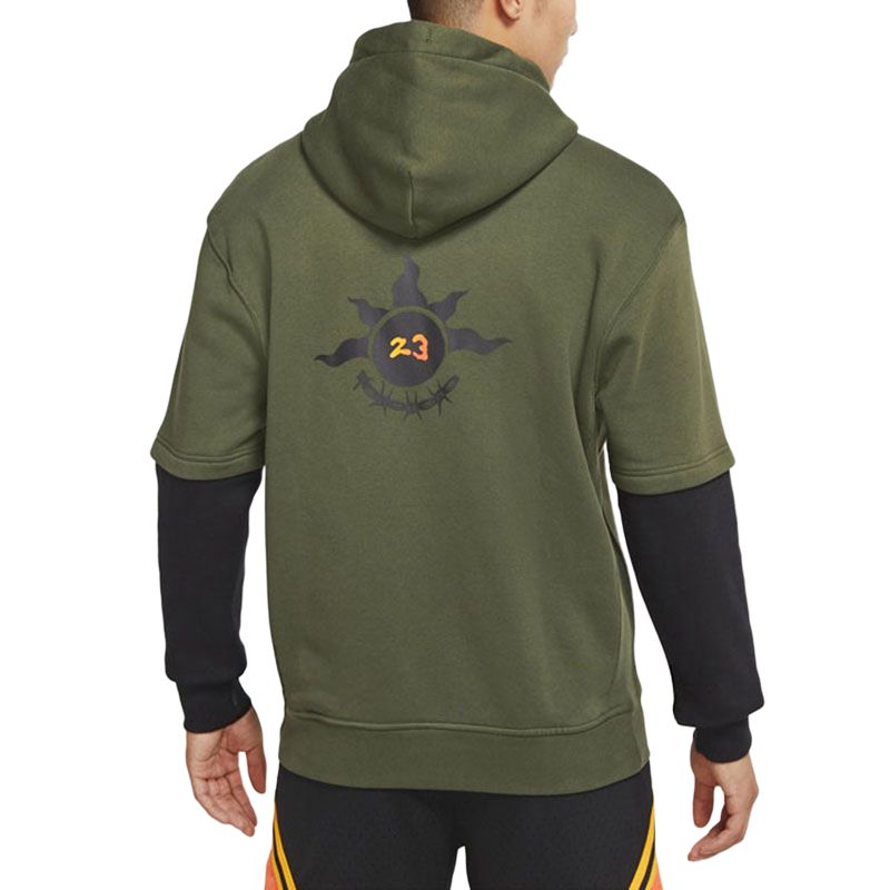 Jordan MVP Fake Two-Piece Hooded Comfortable Long Sleeve Sweatshirt Men sweatshirt DV1598-325