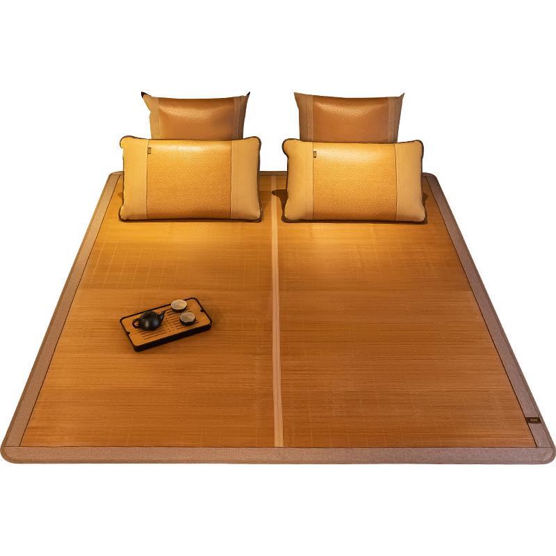 Natürliche Bambus-Rattan-Doppelseitige Faltmatte für Doppel-/Studenten-Etagenbetten (1,8m & 1,5m)