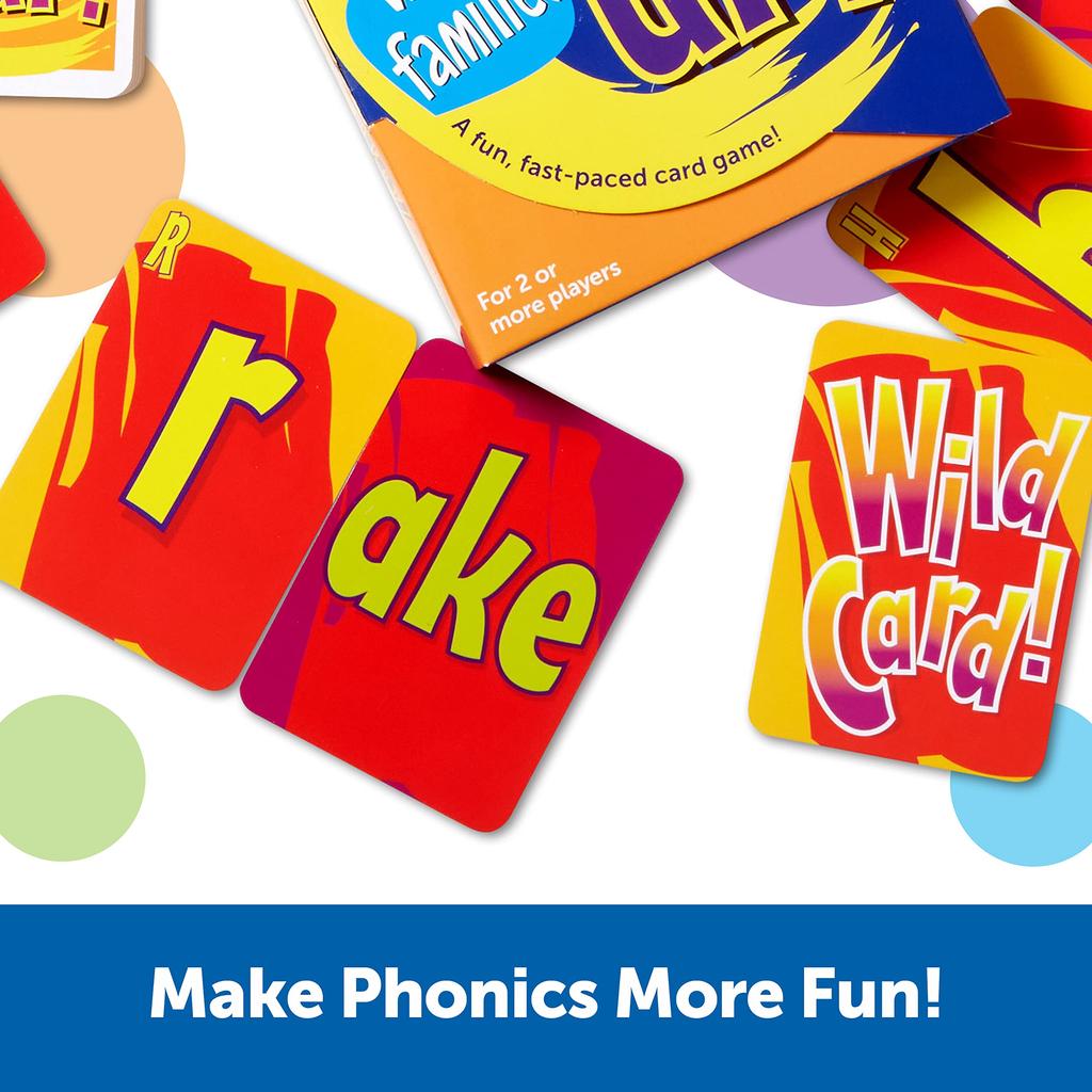 Learning Resources Word Families Reading Phonics Card Game Learn by putting them Phonics Card Game LER 3043 & together! &