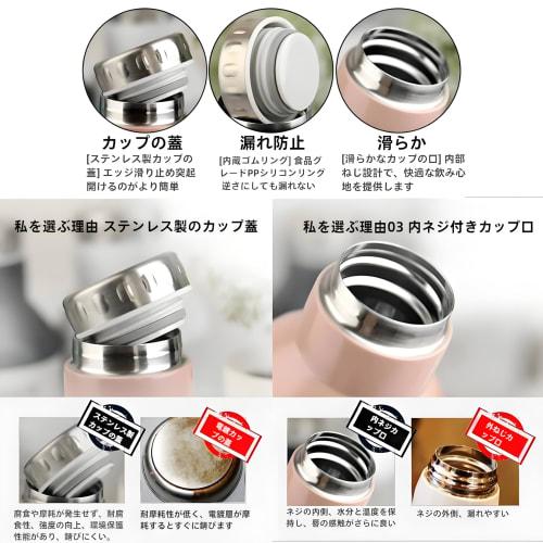 MYEEDA 500ml Thermos Stainless Steel Water Bottle, Stylish, Easy To Clean, Direct Drinking, Insulated, for Girls and Boys, Stylish, Lightweight, Keeps