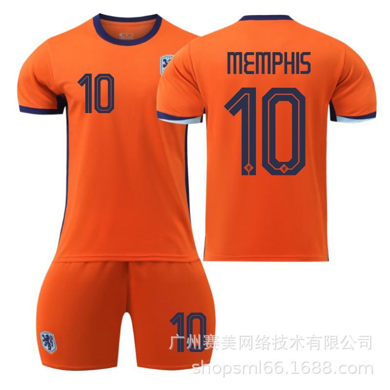 European Cup Netherlands Home 4 Van Dijk Football Uniforms Set 11 Robben 10 Depey 21 Dejong Jerseys 20#