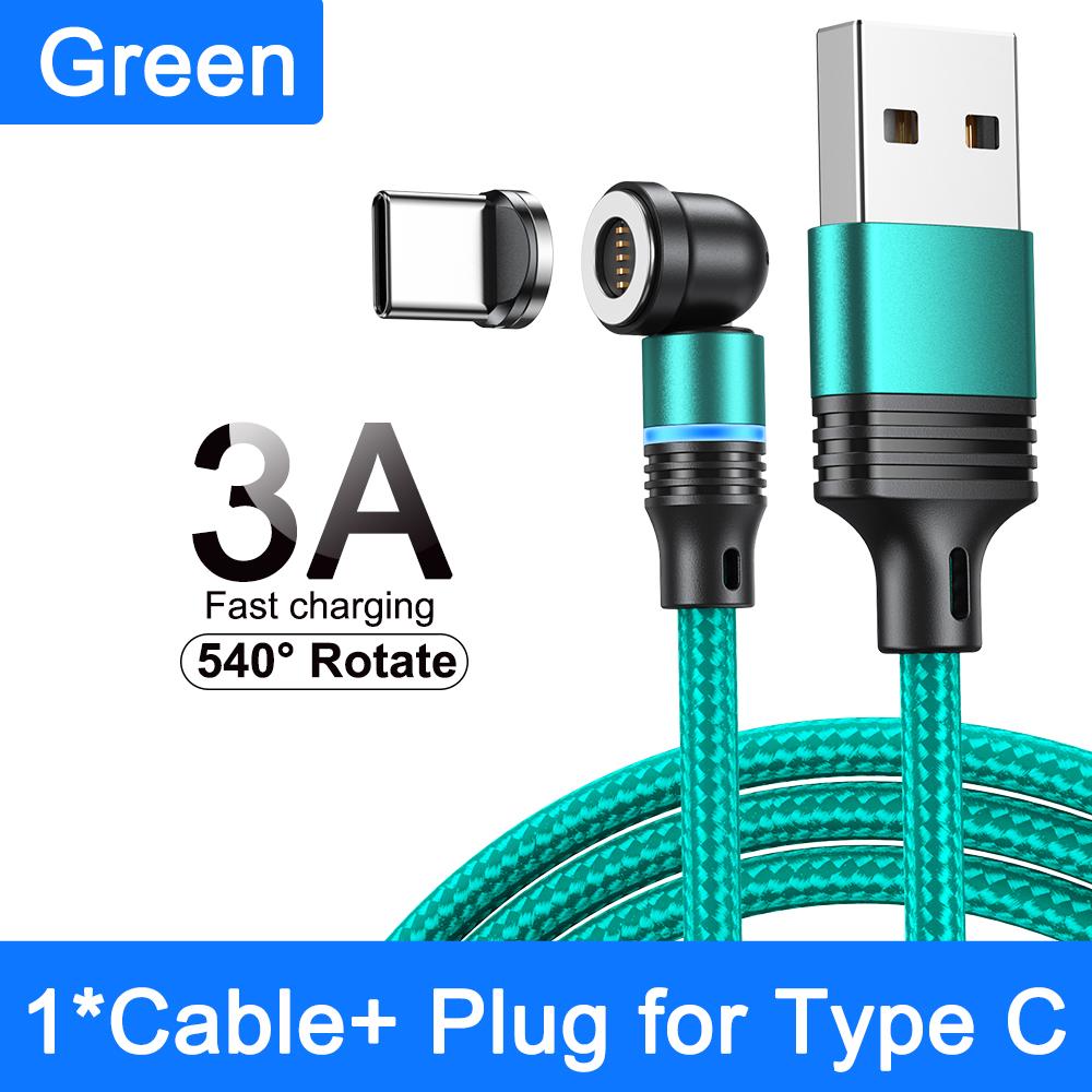 540° Otočný Magnetický Kábel 3A Rýchle Nabíjanie Typ C Kábel Pre Xiaomi Samsung Micro USB Dátový Kábel Magnetická Nabíjačka Pre iPhone 14
