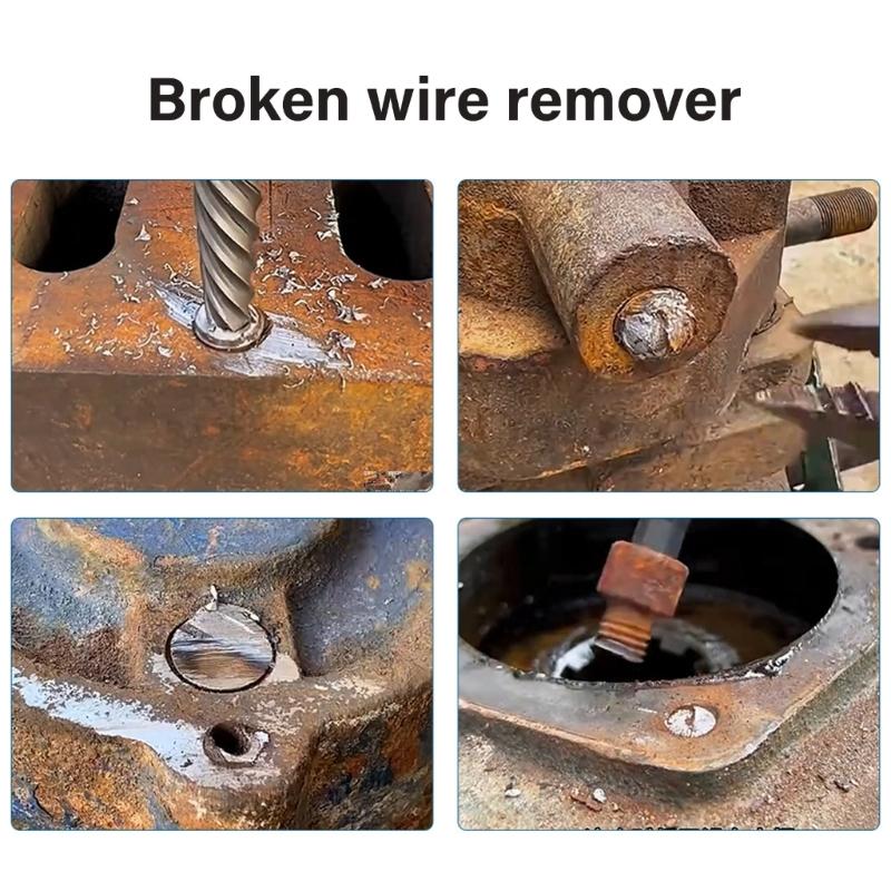 5Pcs Screw Extractor Center Drill Bit Guide Set Broken Damaged Bolt Remover Removal Speed Cord Breaker Puller