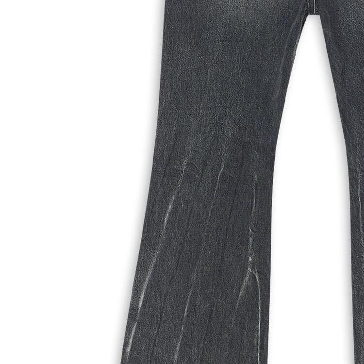 Balenciaga Jeans da Uomo Neri Moderatamente Svasati 697829TBP471090