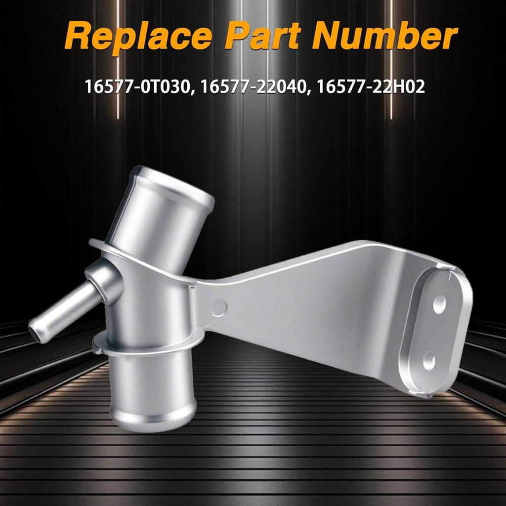 Upgraded Aluminum Engine Radiator Water Outlet Coolant Pipe Bracket Hose Set Compatible With Toyota Corolla 2009-2017 Toyota Matrix 2009-2014 Replace