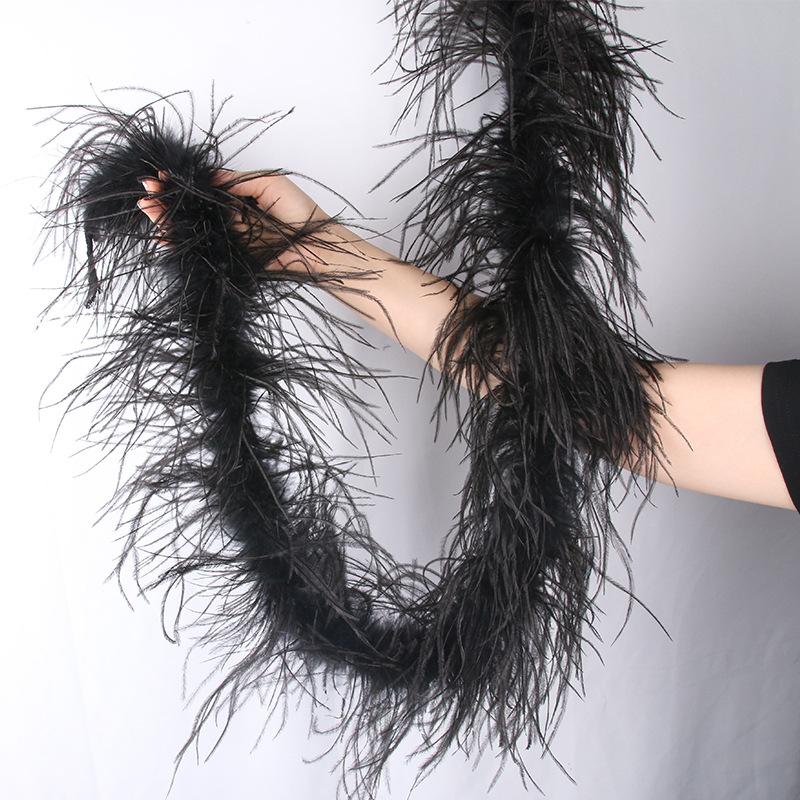 Ostrich Feather Strips ,Fluff Strips ,Feather Strips ,Diy Headwear ,Dress ,Dance Clothing Decoration 