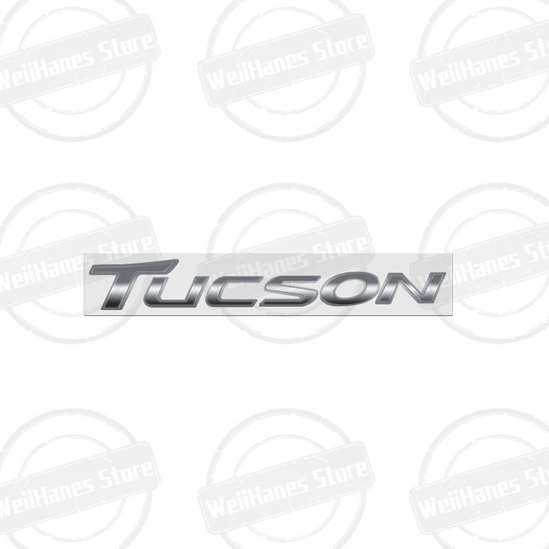1Pc ABS 3D For Tucson Logo Front Hood Badge Letter Logo Car Rear Trunk Body Sticker Emblem Accessories