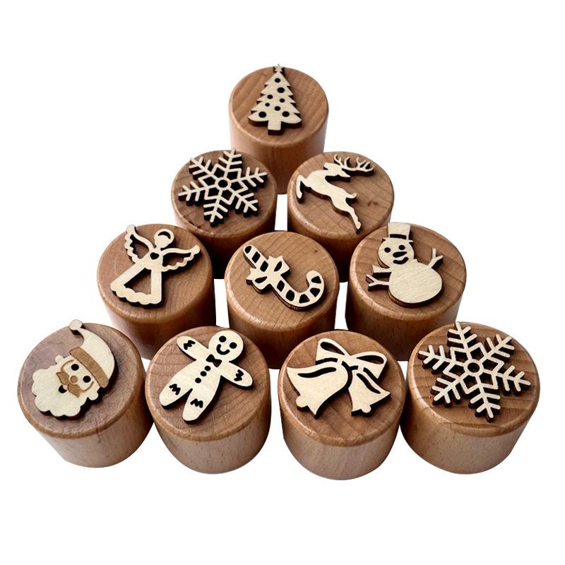 Popular Halloween Wooden Stamp Toys for Kids - Montessori & Early Education Gifts