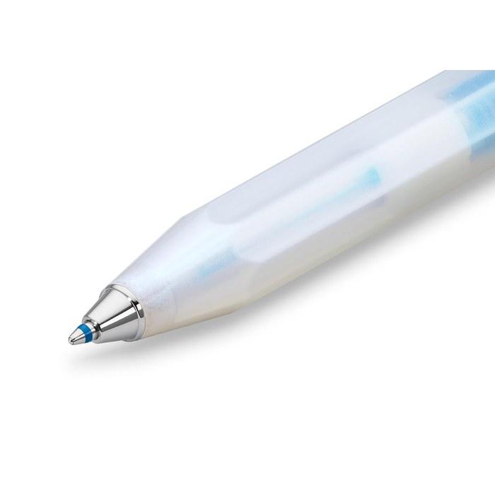 Kaweco LUNAR SPORT Ballpoint Pen Light Blue Retractable, Glittering Design, with Standard D1 Refill Limited Edition, 4.25 inches, 1 Count